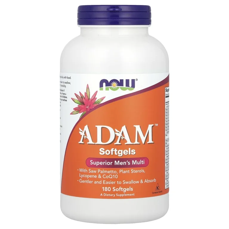 NOW Foods, мультивитамины для мужчин АДАМ, 180 желатиновых капсул
