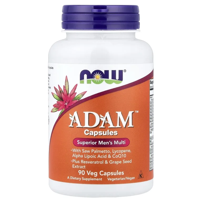 NOW Foods, мультивитамины для мужчин Adam™, 90 растительных капсул