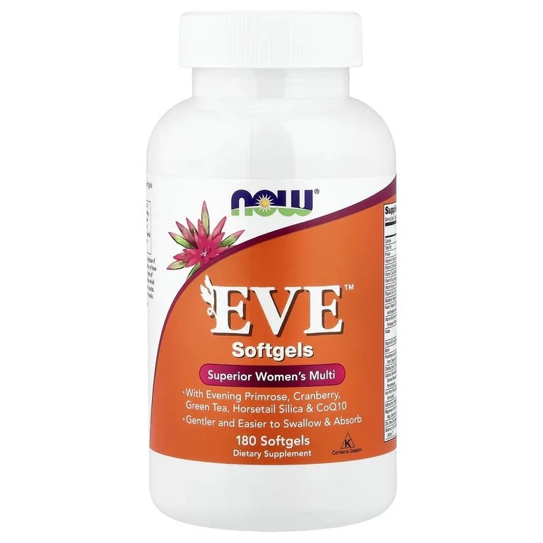 NOW Foods, мультивитамины для женщин ЕВА, 180 желатиновых капсул