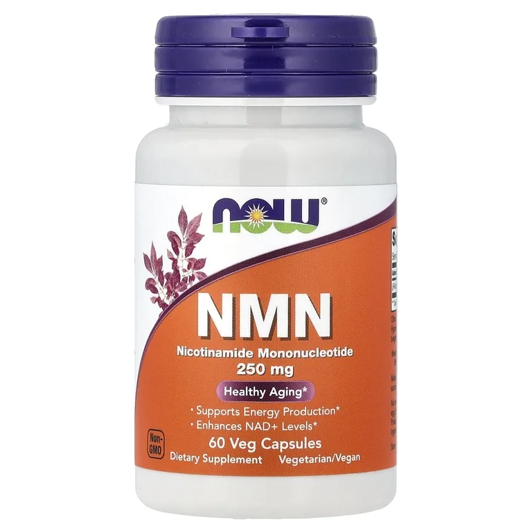 NOW Foods, NMN, 250 мг, 60 растительных капсул