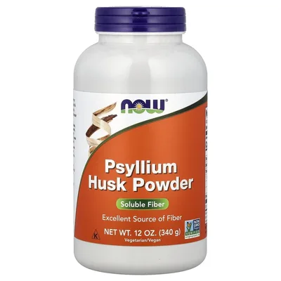 NOW Foods, порошок из шелухи семян подорожника, 340 г (12 унций)