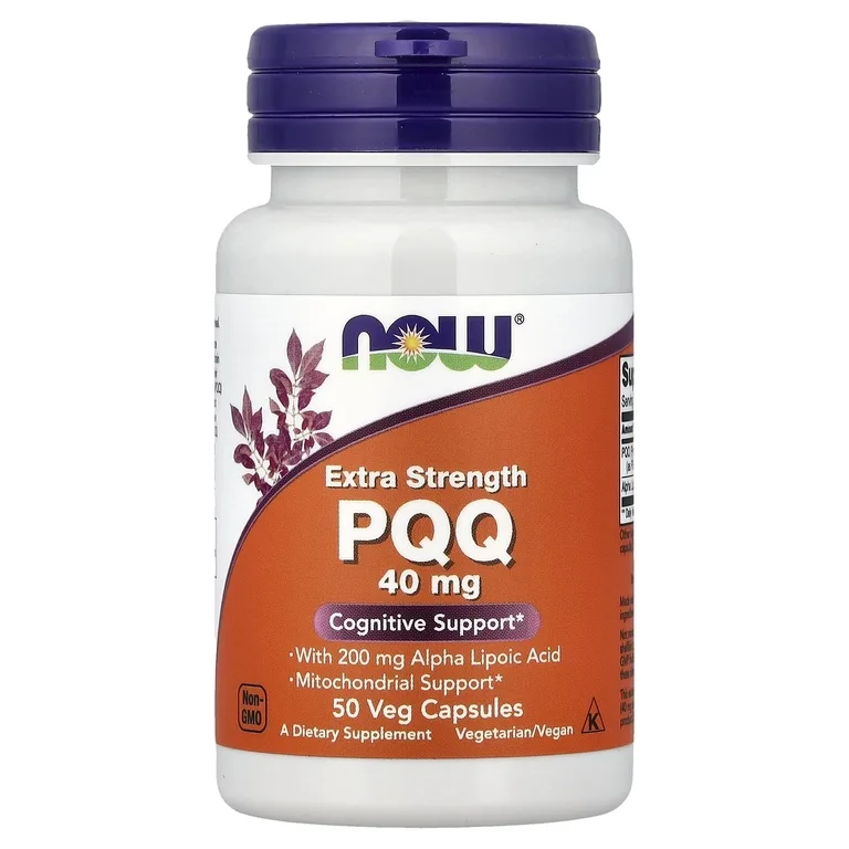 NOW Foods, PQQ с альфа-липоевой кислотой, 50 растительных капсул