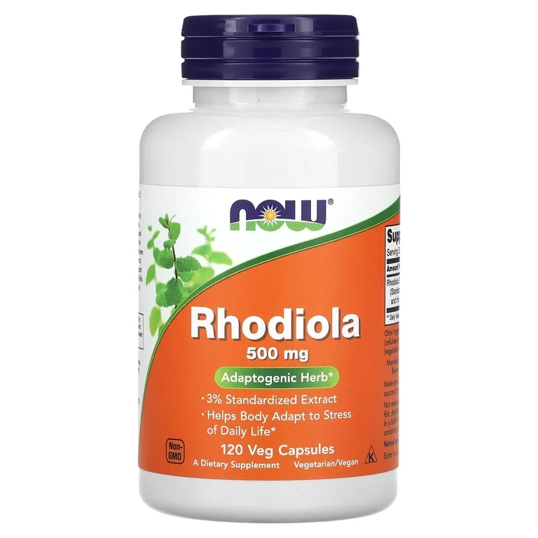 NOW Foods, Родиола, 500 мг, 120 растительных капсул