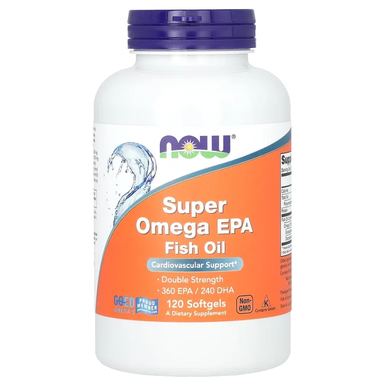 NOW Foods, рыбий жир с эйкозапентаеновой кислотой, 120 капсул