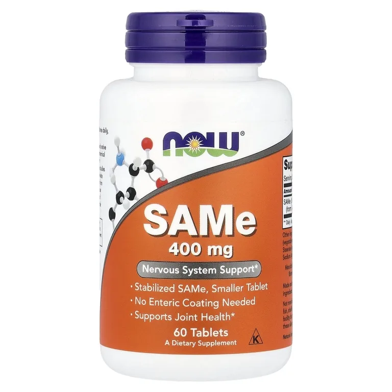 NOW Foods, S-аденозилметионин, 400 мг, 60 таблеток