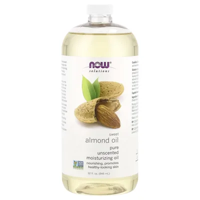 NOW Foods, Solutions, масло сладкого миндаля, без запаха, 946 мл (32 жидк. Унции)