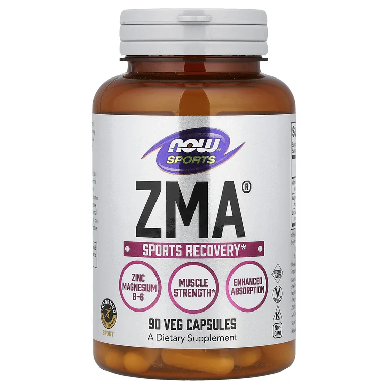 NOW Foods, Спорт, добавка с цинком и магнием ZMA®, 90 растительных капсул