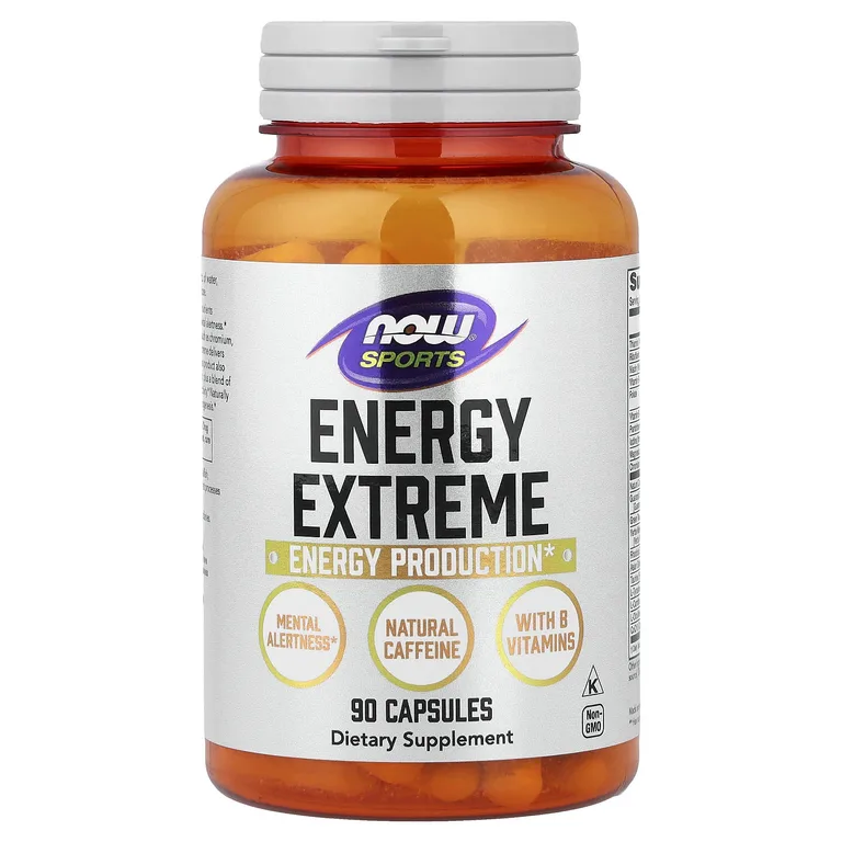 NOW Foods, Спорт, Источник энергии с витаминами группы В, 90 капсул