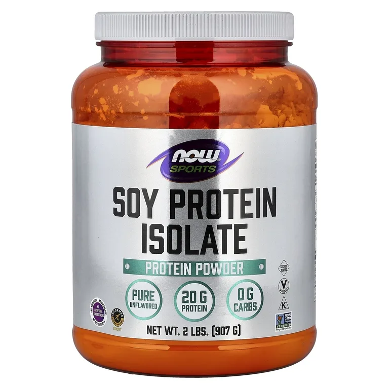 NOW Foods, Спорт, изолят соевого белка, натуральный, с нейтральным вкусом, 907 г (2 фунта)