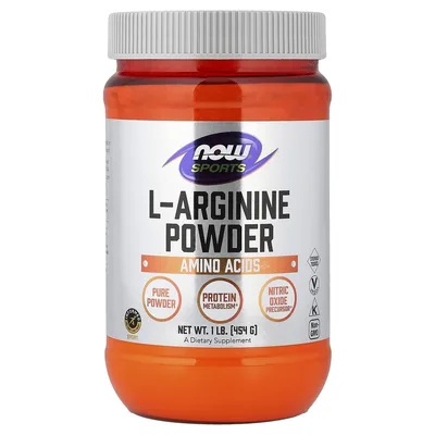 NOW Foods, Спорт, L-аргинин, порошок, 454 г (1 фунт)