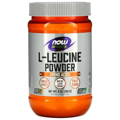 NOW Foods, Спорт, порошок L-лейцина, 255 г (9 унций)
