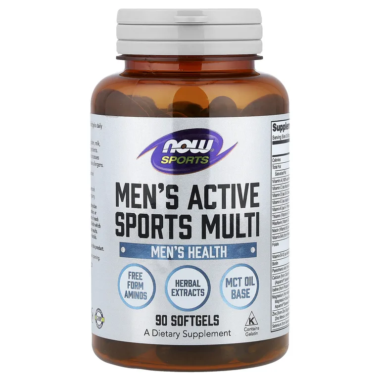 NOW Foods, Sports, мультивитамины для мужчин и женщин, 90 мягких таблеток
