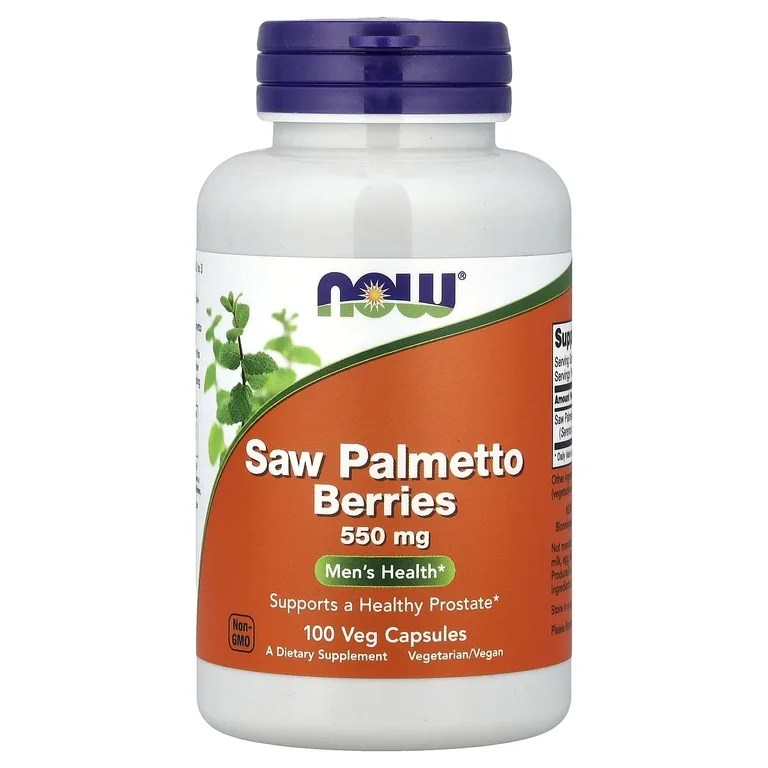 NOW Foods, Ягоды серенои, 550 мг, 100 растительных капсул