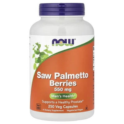 NOW Foods, ягоды серенои, 550 мг, 250 растительных капсул