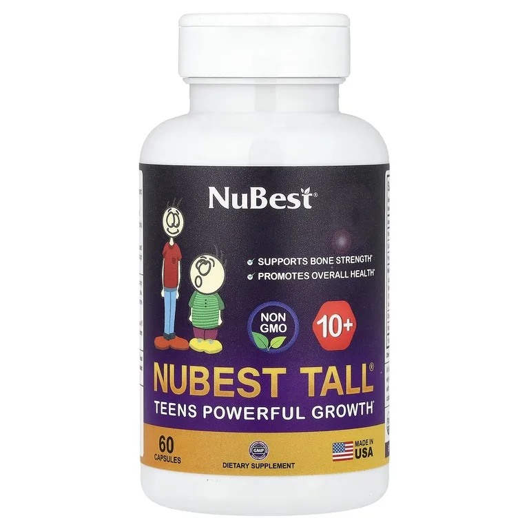 NuBest, Tall®, эффективная добавка для роста подростков, от 10 лет, 60 капсул