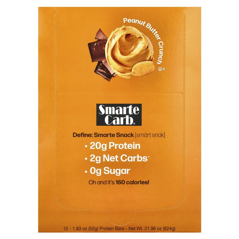 NuGo Nutrition, Протеиновый батончик, хрустящая арахисовая паста, 12 батончиков, 52 г (1,83 унции)
