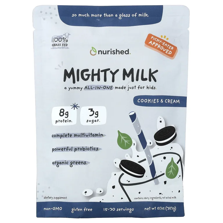 Nurished, Mighty Milk, печенье и сливки, для детей, 303 г (10,7 унции)