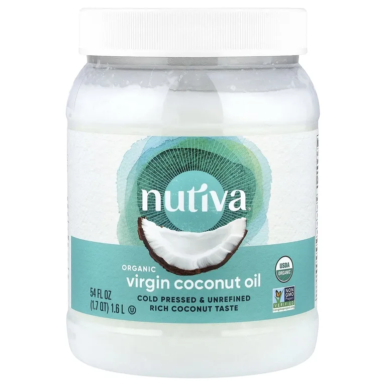 Nutiva, органическое кокосовое масло, первого отжима, 1,6 л (54 жидк. унции)