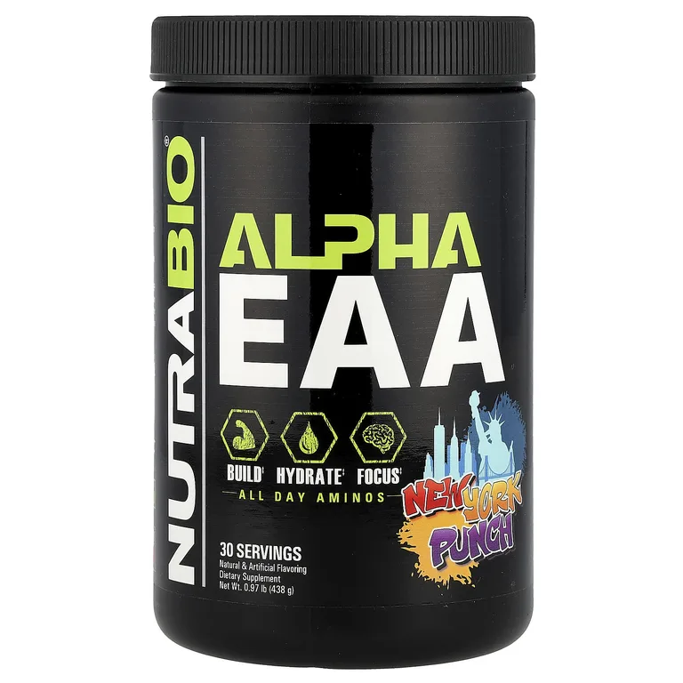 NutraBio, Alpha EAA, New York Punch, 438 г (0,97 фунта)
