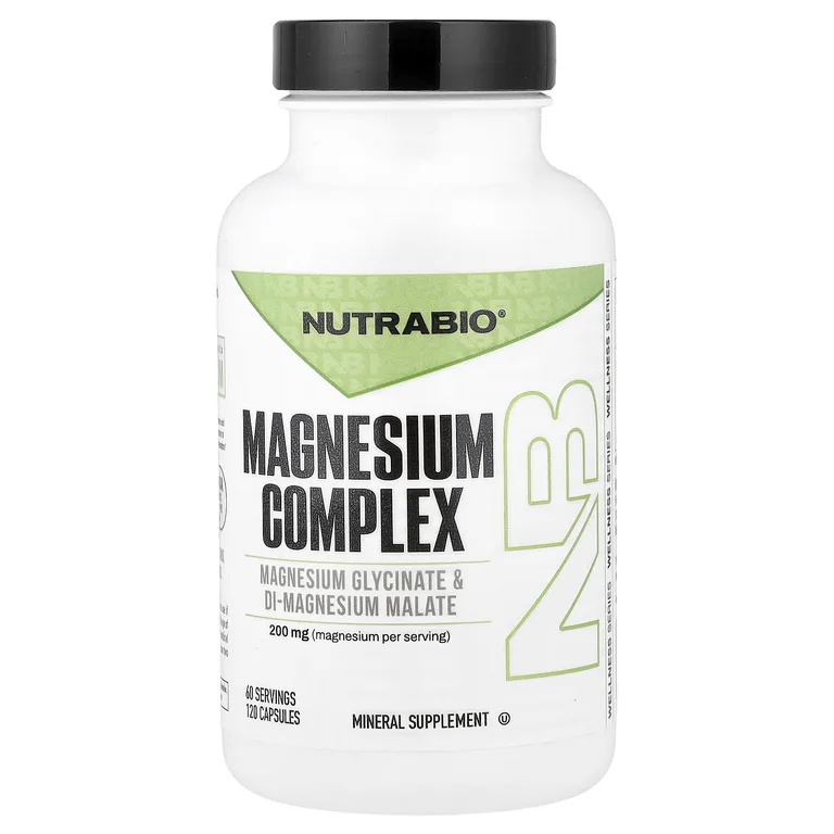 NutraBio, комплекс с магнием, 120 капсул (100 мг в 1 капсуле)