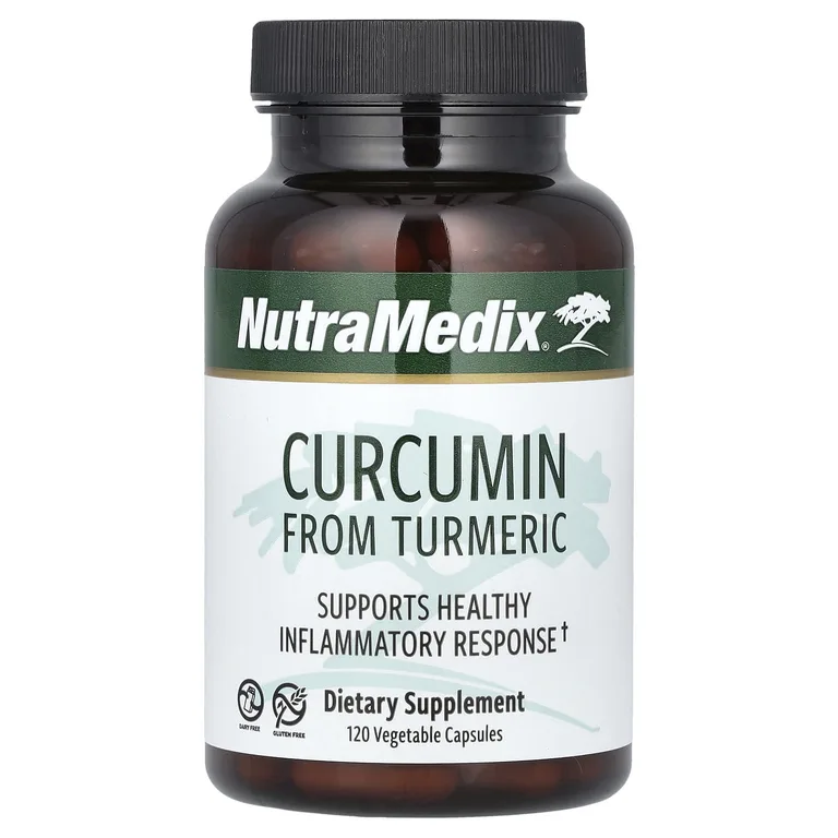 NutraMedix, Куркумин из куркумы, 120 вегетарианских капсул (250 мг на капсулу)