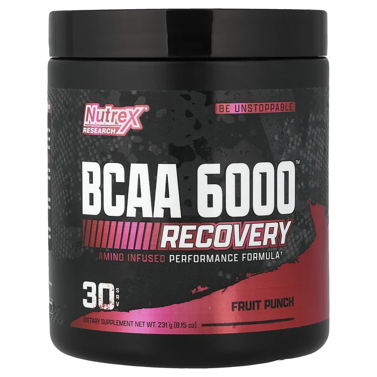 Nutrex Research, BCAA 6000™ Recovery, фруктовый пунш, 231 г (8,15 унции)