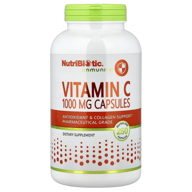 NutriBiotic, Immunity, витамин C, 1000 мг, 250 капсул