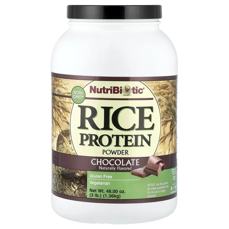 NutriBiotic, Порошок из рисового протеина, шоколад, 1,36 кг (3 фунта)
