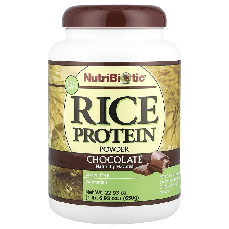 NutriBiotic, Порошок из рисового протеина, шоколад, 650 г (1 фунт 6,93 унции)