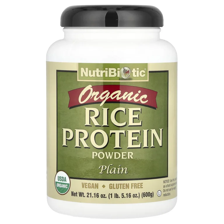NutriBiotic, Сырой органический рисовый белок, 600 г