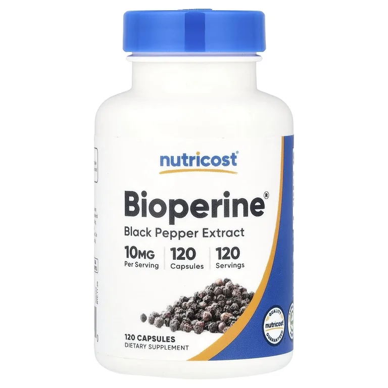 Nutricost, Bioperine®, 10 мг, 120 капсул
