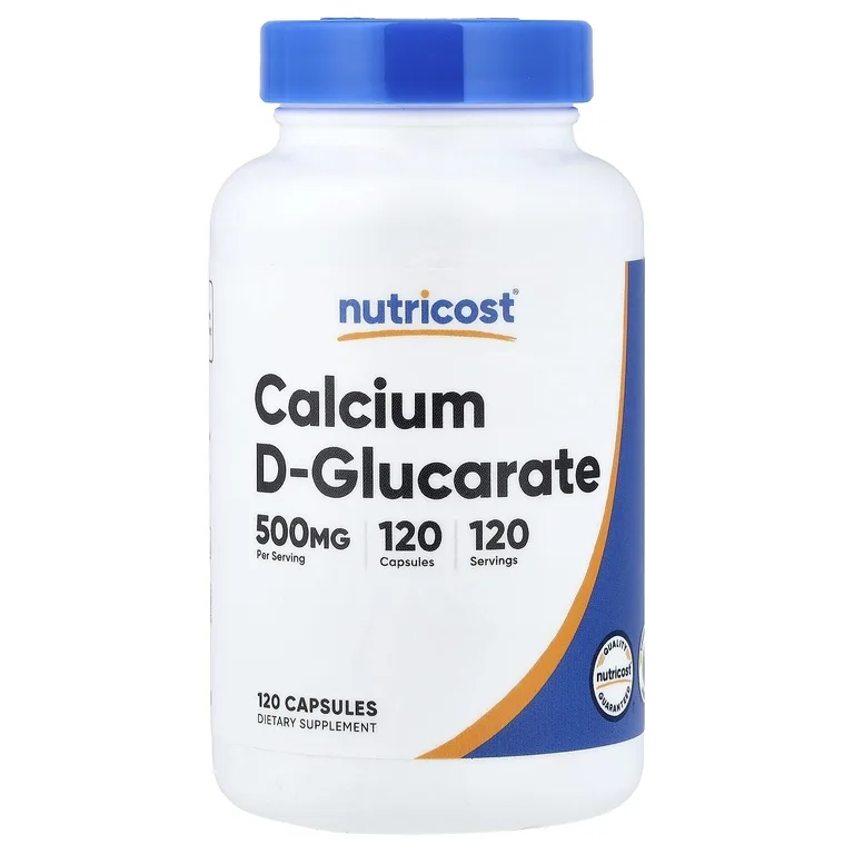 Nutricost, D-глюкарат кальция, 500 мг, 120 капсул