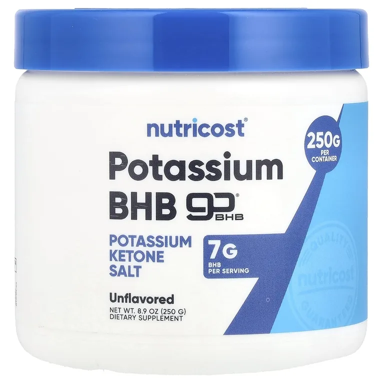 Nutricost, Калий BHB, goBHB®, без добавок, 250 г (8,9 унции)