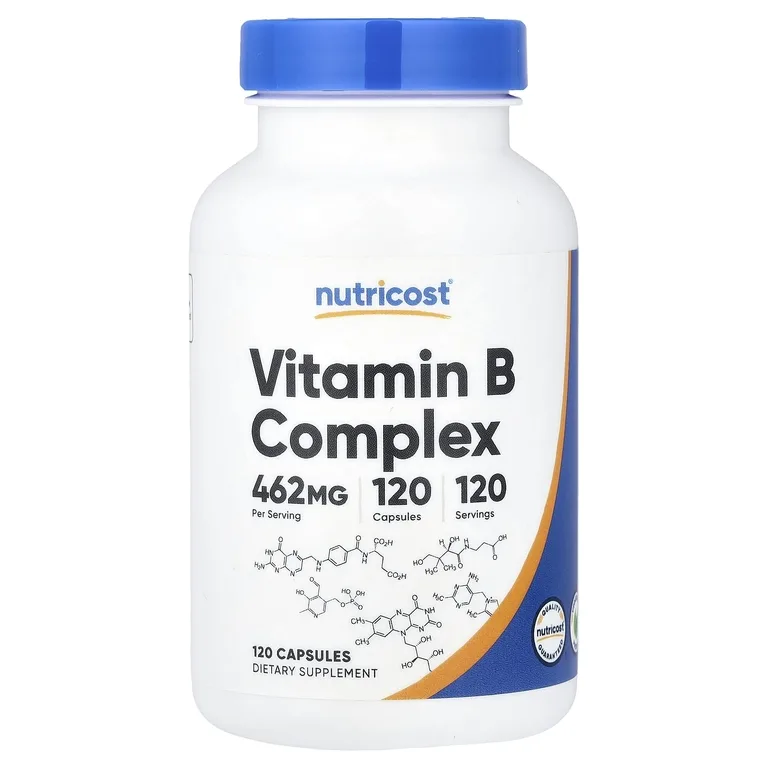 Nutricost, комплекс витаминов группы B, 120 капсул