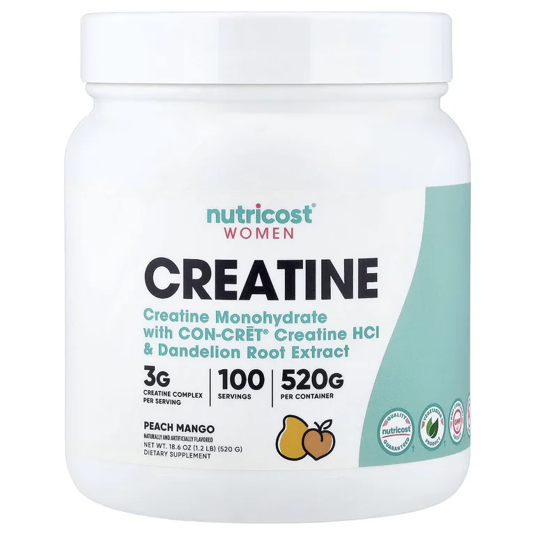 Nutricost, креатин для женского здоровья, персик и манго, 520 г (1,2 фунта)