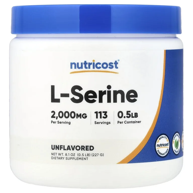 Nutricost, L-серин в порошке, без добавок, 227 г (8,1 унции)
