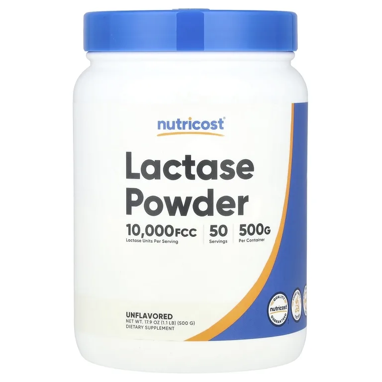 Nutricost, Лактаза в порошке, без добавок, 500 г (1,1 фунта)