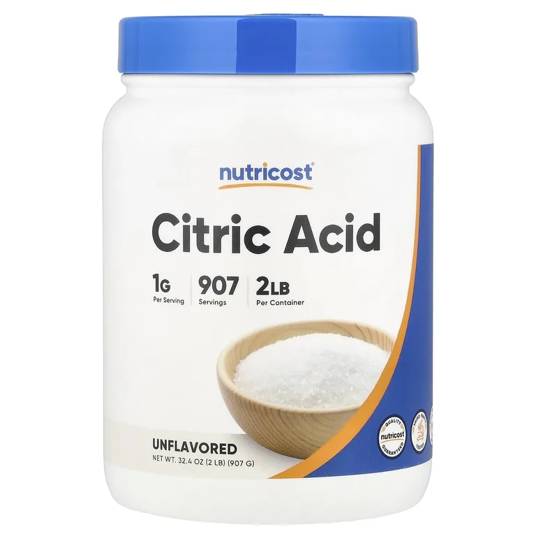 Nutricost, Лимонная кислота без вкуса, 907 г (2 фунта)
