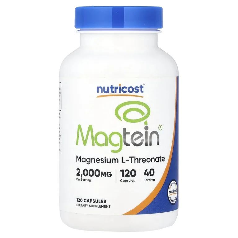 Nutricost, Magtein®, L-треонат магния, 120 капсул (666 мг на капсулу)