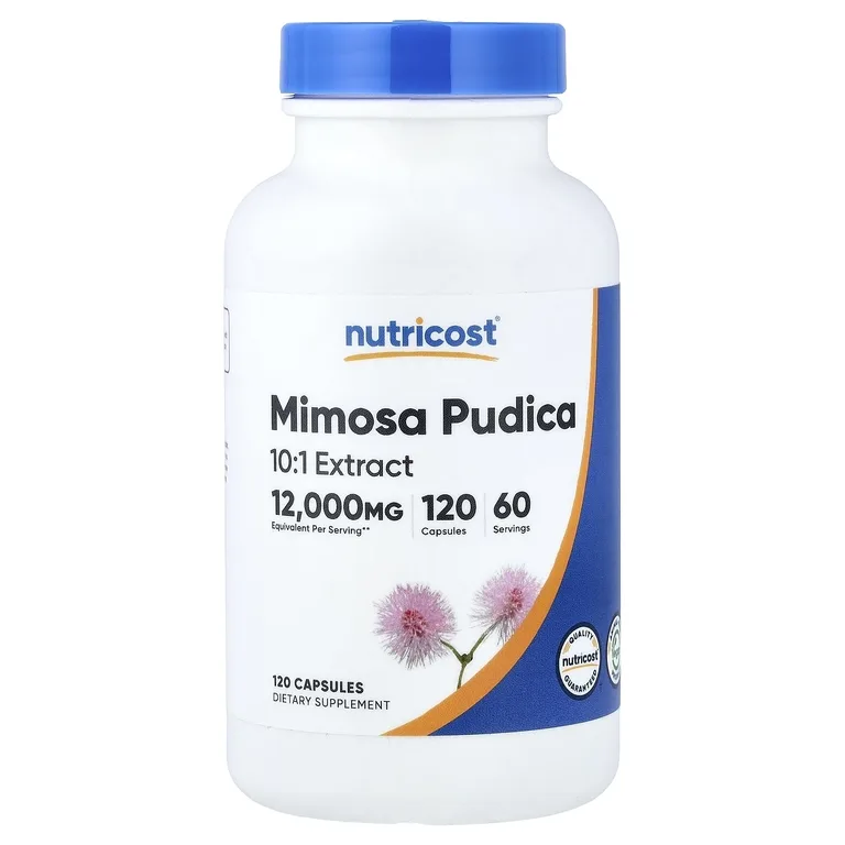 Nutricost, Mimosa pudica, 120 капсул (600 мг в 1 капсуле)