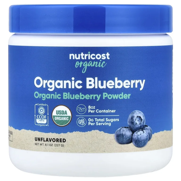 Nutricost, органический порошок из голубики, без добавок, 227 г (8,1 унции)