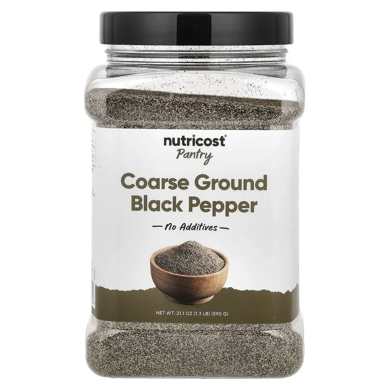 Nutricost, Pantry, крупный молотый черный перец, 590 г (21,1 унции)