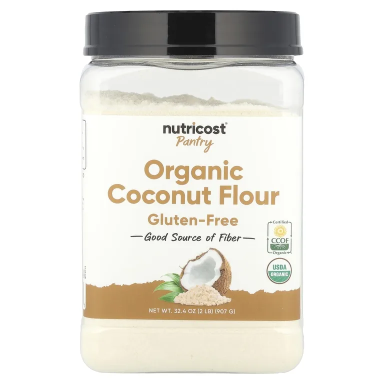 Nutricost, Pantry, органическая кокосовая мука, 907 г (32,4 унции)