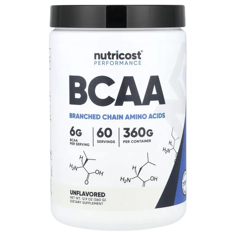 Nutricost, Performance, аминокислоты с разветвленной цепью, без добавок, 360 г (12,9 унции)