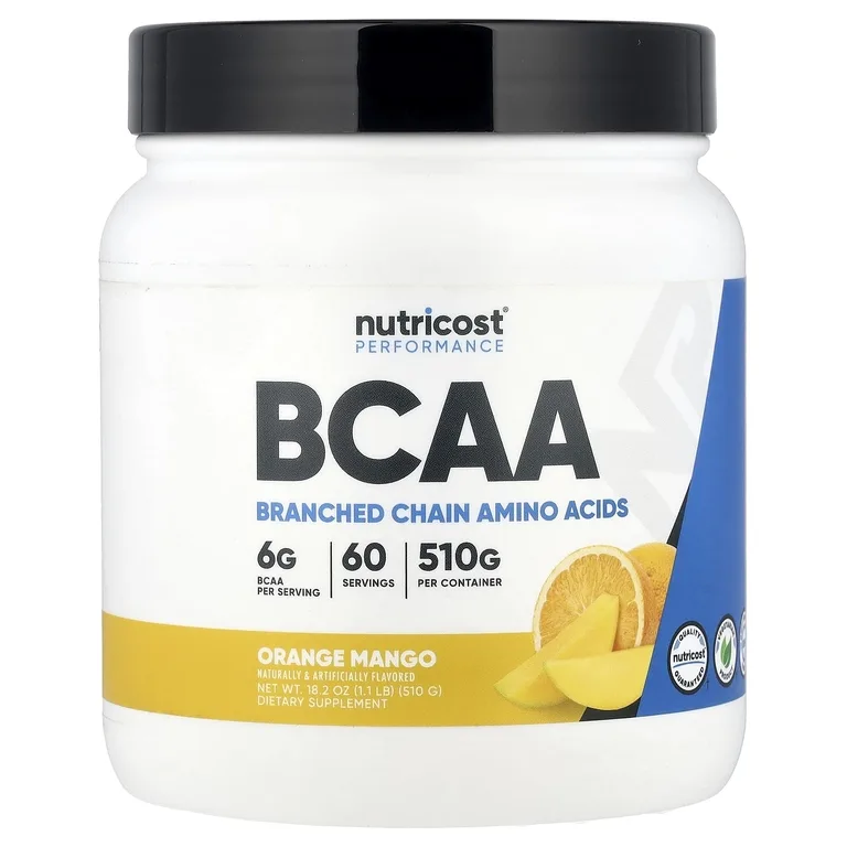 Nutricost, Performance, BCAA, апельсиновое манго, 510 г