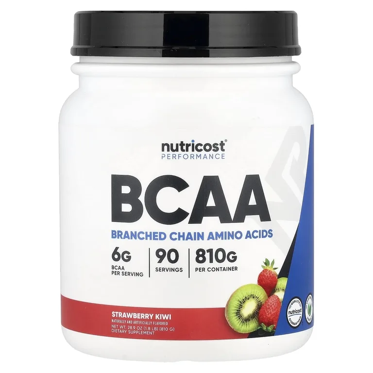 Nutricost, Performance, BCAA, со вкусом клубники и киви, 810 г (1,8 фунта)