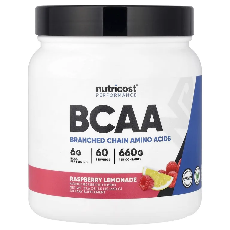 Nutricost, Performance, BCAA, со вкусом малинового лимонада, 660 г (1,5 фунта)