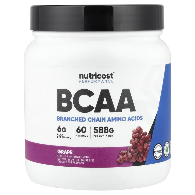 Nutricost, Performance, BCAA со вкусом винограда, 588 г (1,3 фунта)