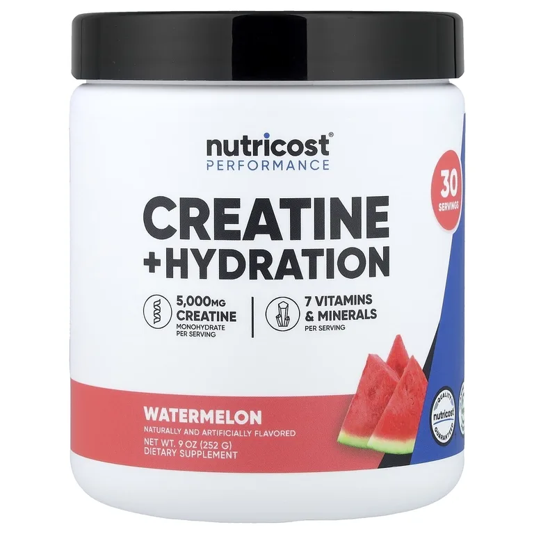 Nutricost, Performance, креатин и увлажнение, арбуз, 252 г (9 унций)