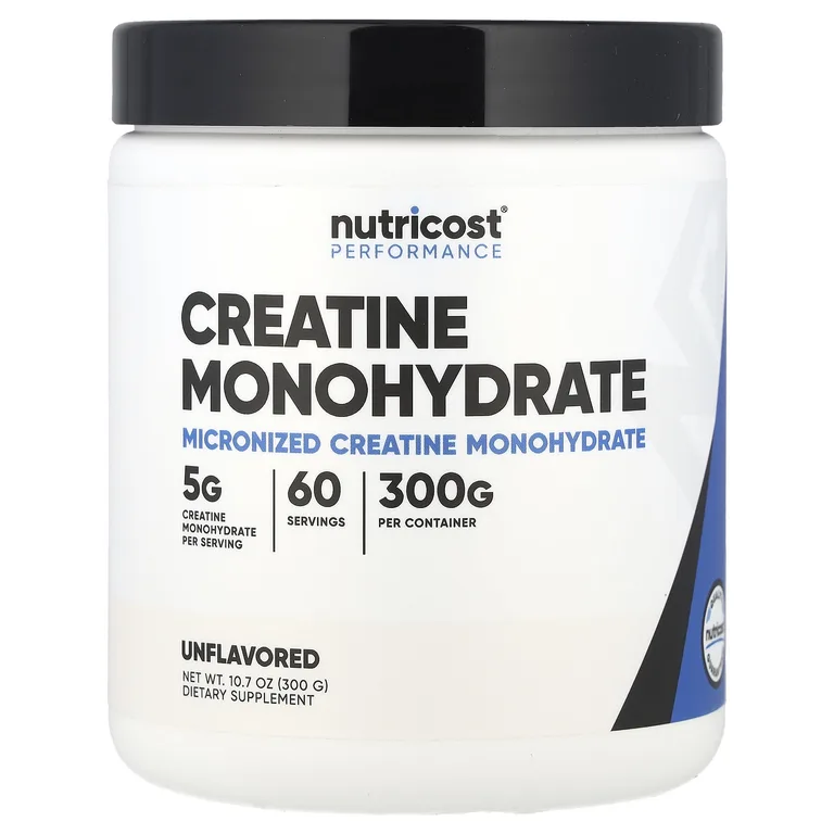 Nutricost, Performance, моногидрат креатина, без добавок, 300 г (10,7 унции)